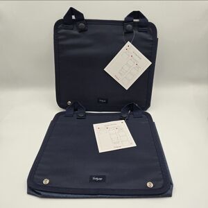 NEW Thirty-One Oh Snap Pocket Organizer Set Of 2 Navy Blue
